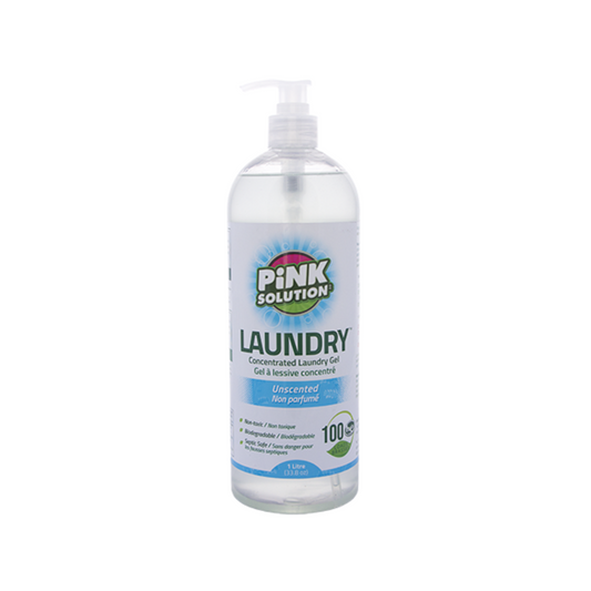 Pink Solution Natural Liquid Laundry Detergent (1L)